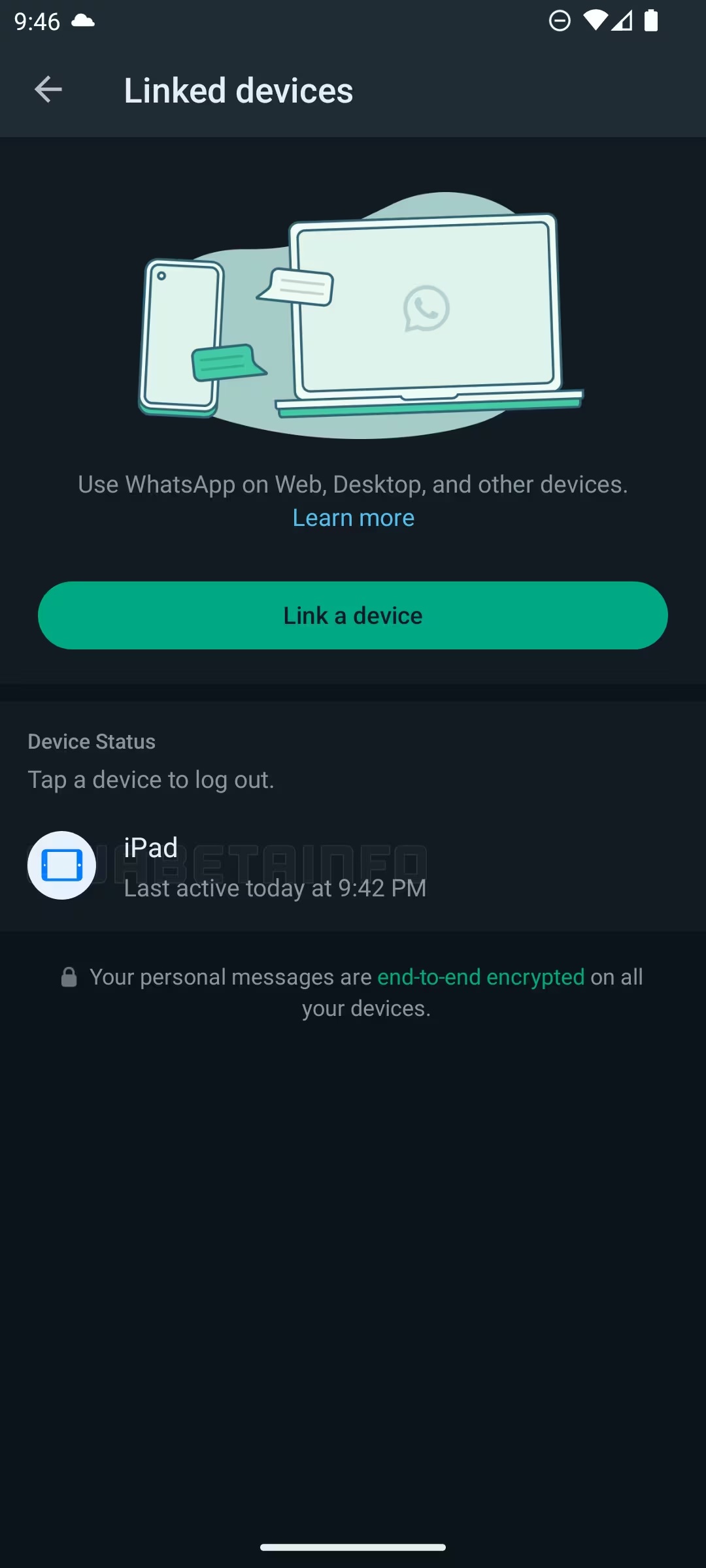 WhatsApp iPad Companion Mode