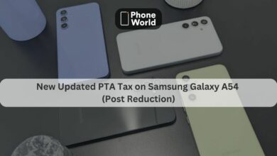 New PTA Tax on Samsung Galaxy A54