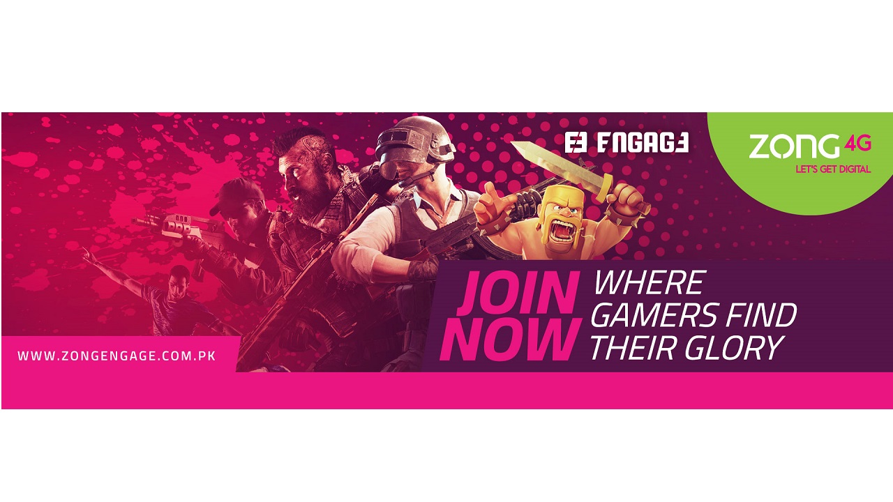 Zong 4G’s first E-Sports platform, “Zong Engage,” provides all gamers with the ultimate digital entertainment