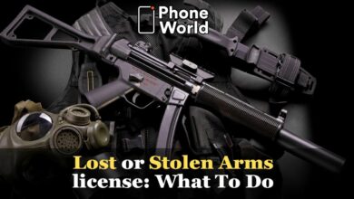 Lost or stolen arms license