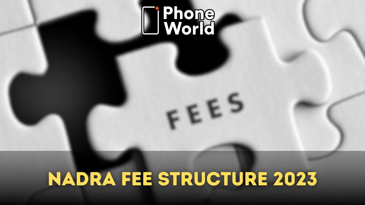 NADRA Fee Structure