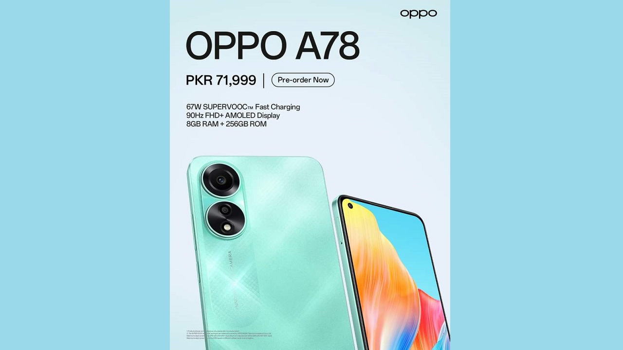 Leading the Pack: OPPO A78 Sets the Standard for Style and Power