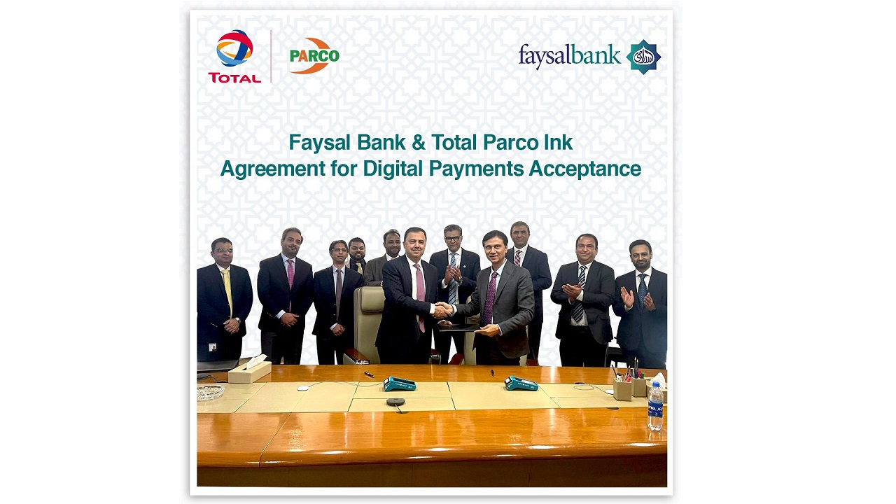 Faysal Bank and Total Parco Sign Agreement for Digital Payments Acceptance