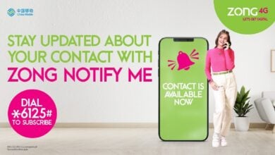 Zong 4G Empowers Users with All-New Notify-Me Service
