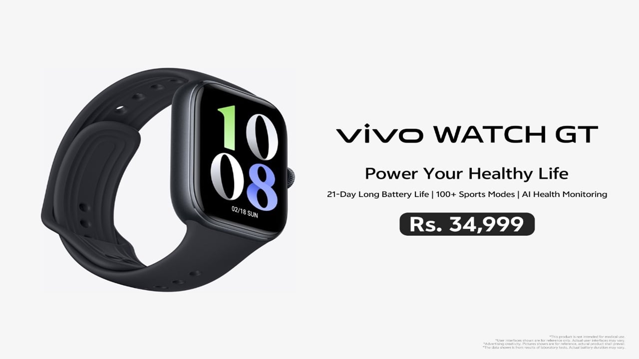 vivo WATCH GT Lands in Pakistan with Sleek Design and 21-Day Battery